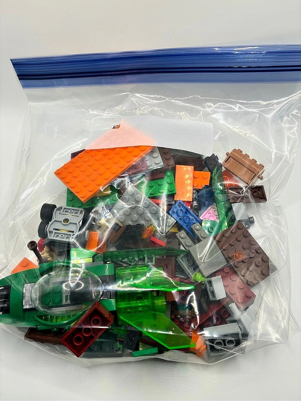 LEGO Assorted Building Blocks Set Green & Orange